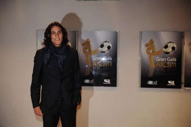 Edinson Cavani in primo piano
