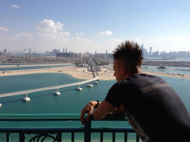 Il calciatore rossonero a Dubai