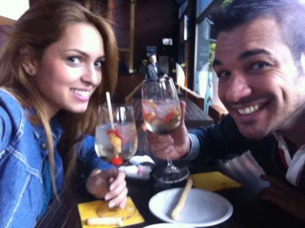 Aperitivo per i due fidanzati