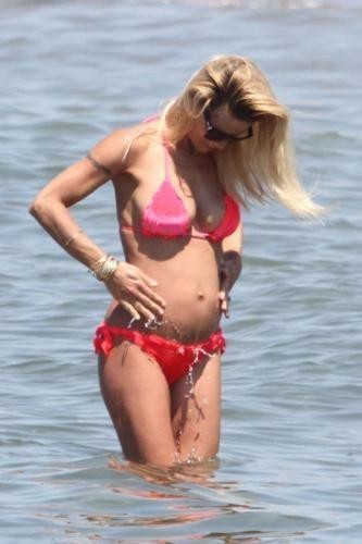 Michelle Hunziker in costume
