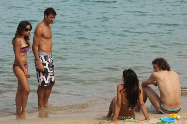Giocatori e mogli in Costa Smeralda