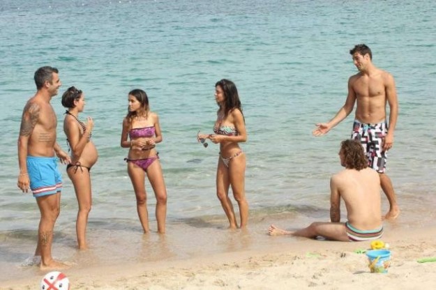 Calciatori in spiaggia