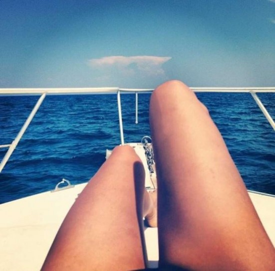 Elisabetta sullo yacht