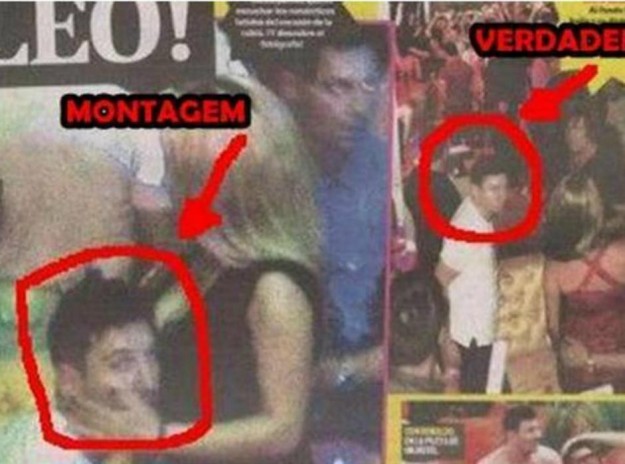 Il fotomontaggio di Messi