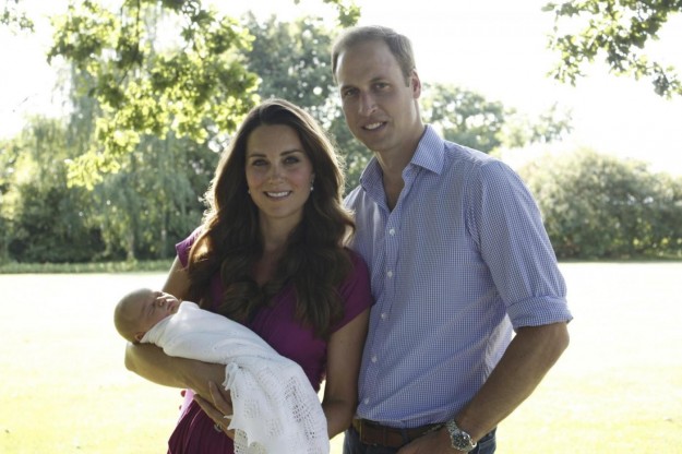 Kate, William e George