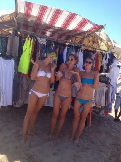 Shopping in spiaggia