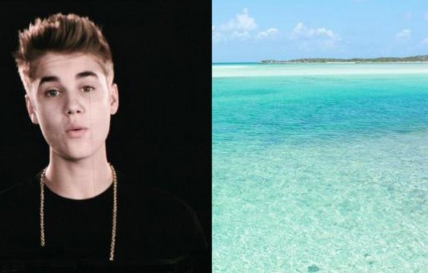 Justin Bieber tra gli squali, le foto della pop star