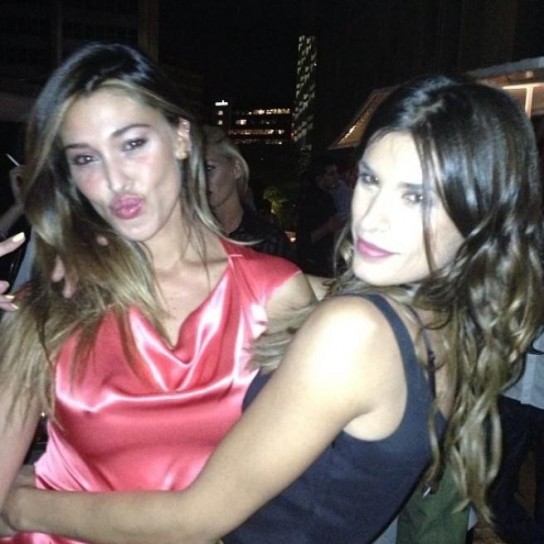 Belen Rodriguez al compleanno di Elisabetta Canalis
