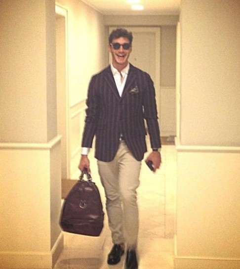 Stefano prima della cerimonia