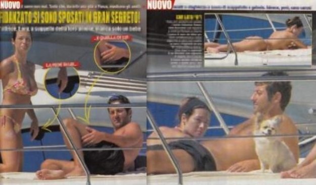 Manuela Arcuri e il compagno in vacanza