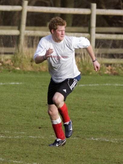 Il principe inglese in versione calciatore