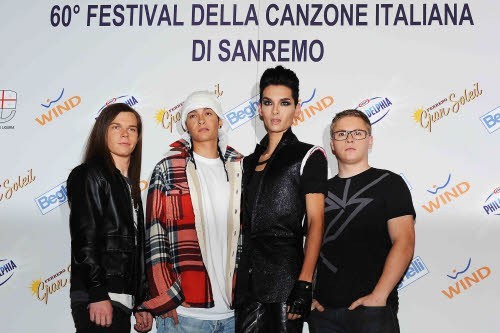 La boy band al Festival della canzone italiana