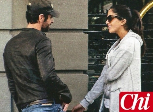 Raoul Bova e Rocio Munoz Morales sorridenti a Madrid