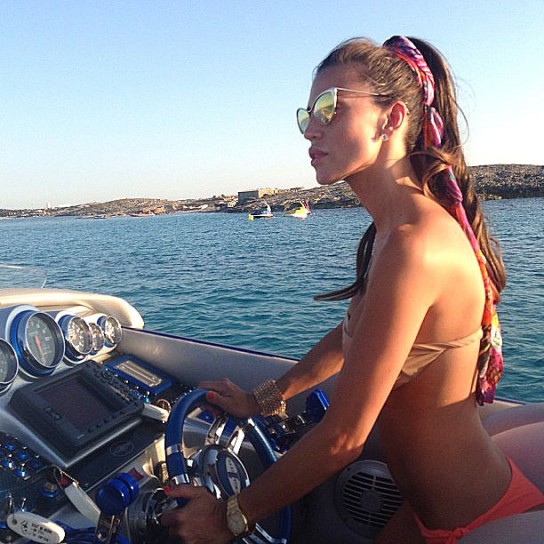 La Galanti in bikini a Formentera