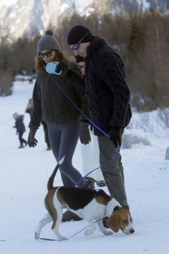 Daniela Santanche e Alessandro Sallusti a Courmayeur