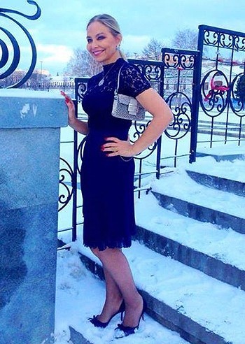 Ornella Muti tra la neve di Mosca
