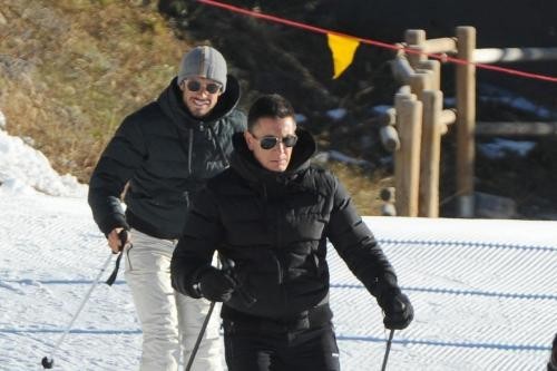 Stefano Gabbana sulla neve