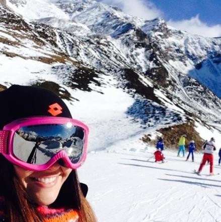 Giorgia Palmas sulla neve 
