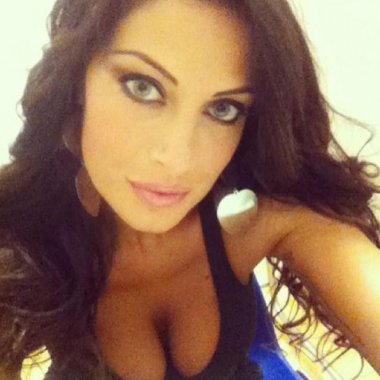 Scatto social per la modella