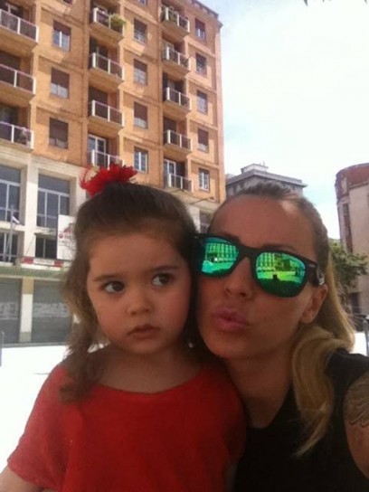 La mamma vip con la piccola Ginevra