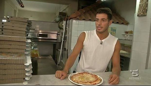Aldo Palmieri in pizzeria