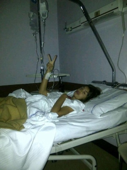 La Fioretti in ospedale 