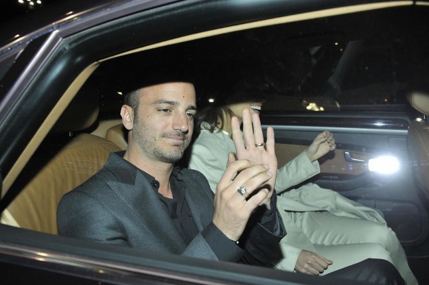 I due attori in auto