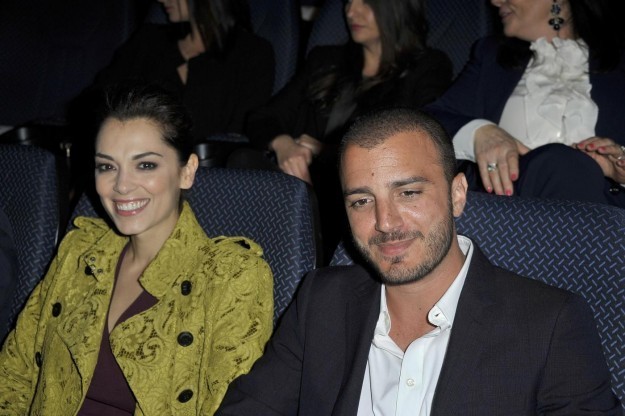 Nicolas Vaporidis e Giorgia Surina in platea