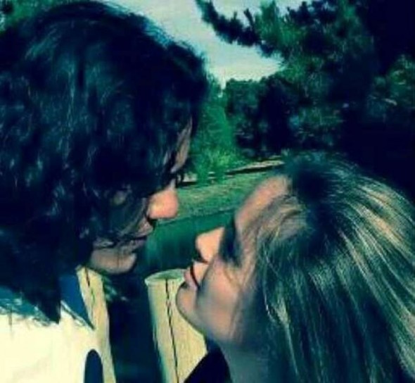 Edinson Cavani e Jocelyn Burgardt, foto del flirt