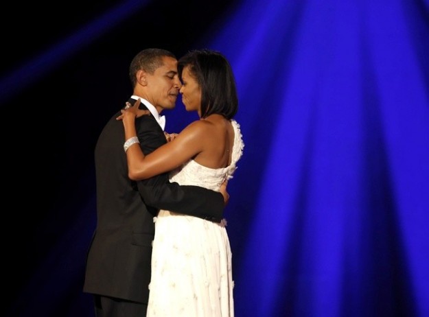 Ballo romantico per gli Obama