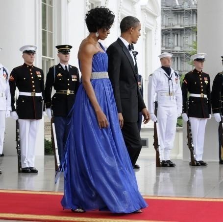 La coppia presidenziale americana alla Casa Bianca