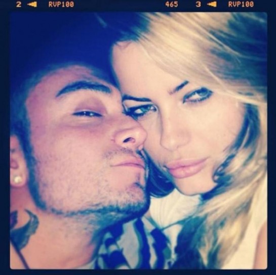 Il rapper e la showgirl su Instagram