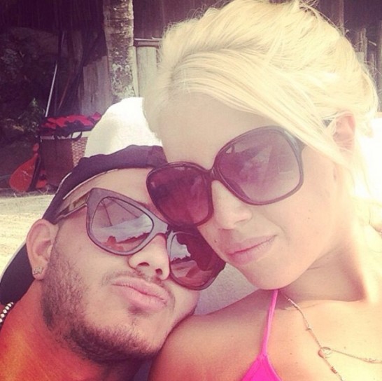 Il selfie della coppia vip