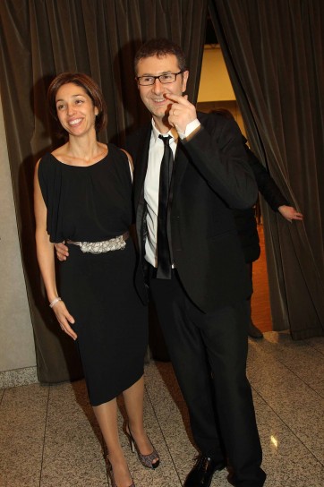 Fabio Fazio e la moglie a Sanremo