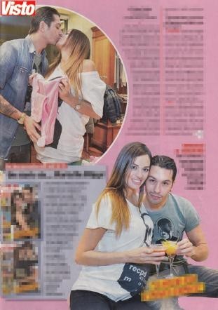 Baci e coccole per la coppia