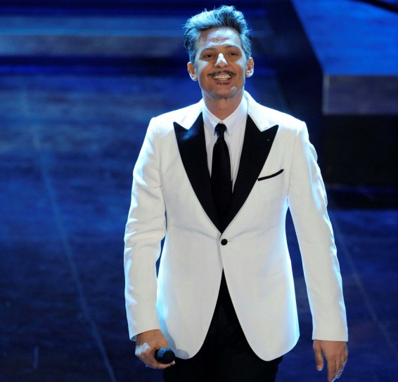 Rosario sorridente in tv