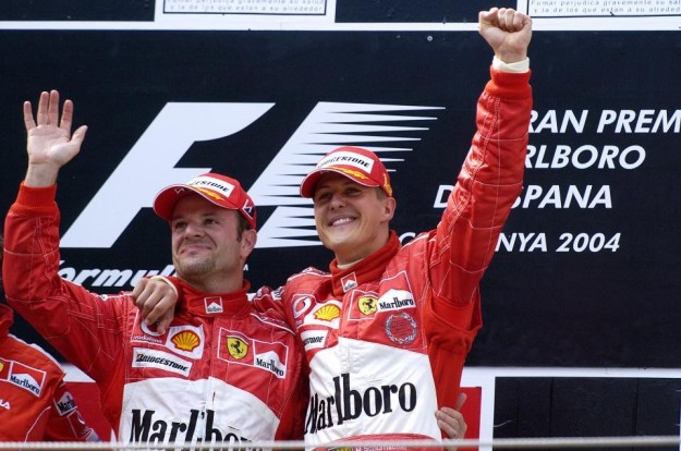 Il trionfo di Schumi e Barrichello 