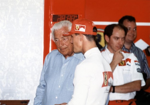 Il pilota automobilistico tedesco con l'avvocato Agnelli
