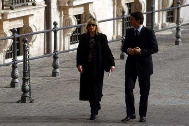 Alessandra Mussolini e Mauro Floriani, foto della coppia