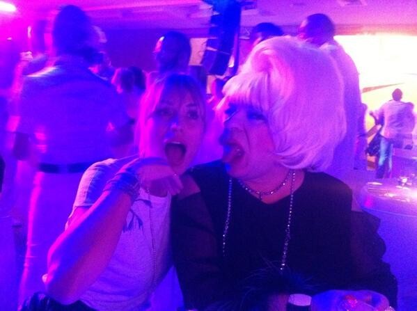 Scatto social con Platinette