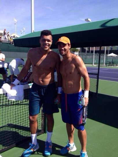 Fabio Fognini con Jo