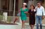 Raffaella Fico con la mamma e il fratello a Venezia