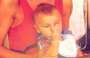Belen Rodriguez mamma: foto con Santiago